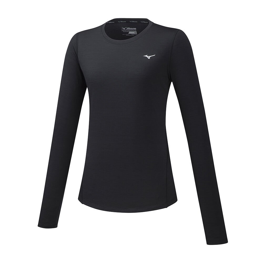 Mizuno Women's Impulse Core LS Running T-Shirts Black (J2GA772209-HJE)